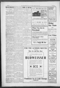 East Oregonian: E.O. (Pendleton, Umatilla Co., Or.). (Pendleton, Umatilla Co., Orp PAGE SIX].