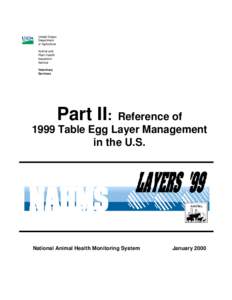 Layers '99: Part II Reference of Table Egg Layer Management in