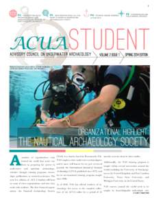 1 P2 / STUDENT PROJECTS: TECHNICAL DIVING AND ARCHAEOLOGICAL TRAINING AT