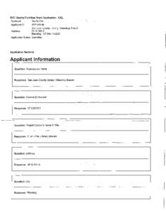 DCC Capital Facilities Grant Application - USL Applicant Dustin Fife Applicant ID