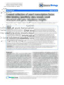 Gordân et al. Genome Biology 2011, 12:R125 http://genomebiology.comR125 RESEARCH  Open Access