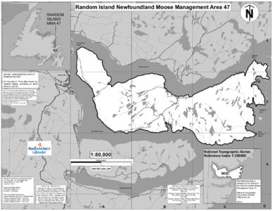 N  Random Island Newfoundland Moose Management Area 47 %!