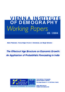 VIENNA INSTITUTE OF DEMOGRAPHY Working Papers