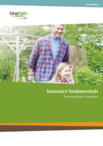INSURANCE  Insurance fundamentals Protecting what’s important  Functional heading