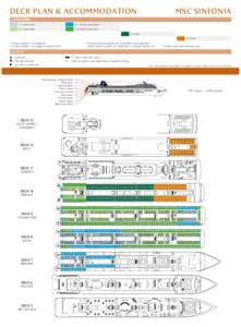 deck plan & accommodation	MSC sinfonia CATEGORIES I-1 Inside Cabin  O-1 Ocean View Cabin*