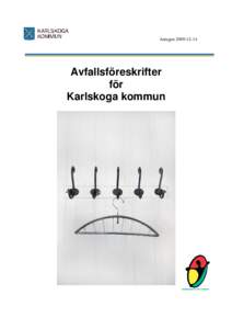 AntagenAvfallsföreskrifter för Karlskoga kommun