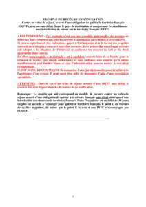 Microsoft Word - EXEMPLE DE RECOURS EN ANNULATION.doc