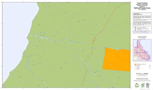 Defined Forest Area Map SE 54-3 Galbraith as at 14 January 2015