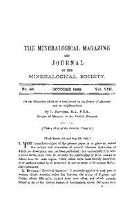 THE MINERALOGICAL MAGAZINE AND