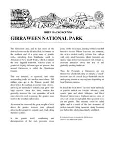 Granite / Girraween National Park / Aplite / Intrusion / Weathering / Stanthorpe /  Queensland / Batholiths / Cornubian batholith / Petrology / Igneous petrology / Volcanology