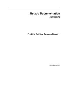 Netzob Documentation Release 0.3 Frédéric Guihéry, Georges Bossert  November 18, 2011