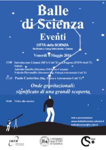 Eventi  CITTÀ della SCIENZA Via Simeto n.1 (ang. Viale Libertà) – Catania