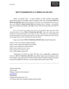 Microsoft Word - PRESS RELEASE FIFA U 17 WORLD CUP UAE 2013 _2_.doc