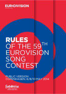 Rules of the Eurovision Song Contest / Eurovision Song Contest / European Broadcasting Union / Televoting