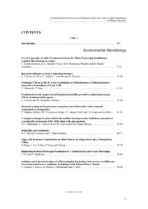 Communicating Current Research and Educational Topics and Trends in Applied Microbiology A. Méndez-Vilas (Ed.) _____________________________________________________________________ CONTENTS VOL. 1