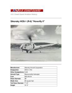 U.S. Coast Guard Aviation History  Sikorsky HOS-1 (R-6) 