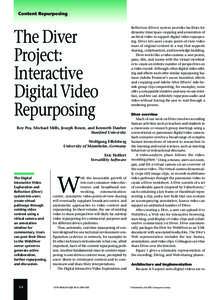 The diver project: interactive digital video repurposing - Multimedia, IEEE