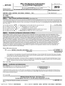 Form  IRS e-file Signature Authorization for an Exempt Organization[removed]EO