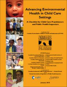 Advancing Environmental Health in Child Care Settings A Checklist for Child Care Practitioners and Public Health Inspectors