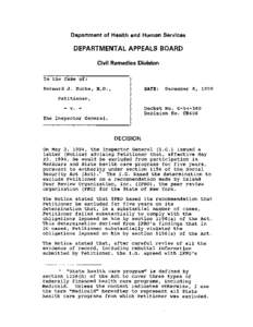 [removed]CR406 Bernard J. Burke, M.D. v. OIG