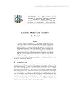 New URL: http://www.R-project.org/conferences/DSC[removed]DSC 2001 Proceedings of the 2nd International Workshop on Distributed Statistical Computing March 15-17, Vienna, Austria http://www.ci.tuwien.ac.at/Conferences/DSC