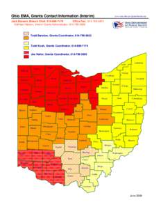 Ohio EMA, Grants Contact Information (Interim)  www.ema.ohio.gov/grantsbranch.asp Jack Bossert, Branch Chief, [removed]Office Fax: [removed]