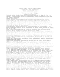 DAKOTA COUNTY BOARD OF COMMISSIONERS JANUARY 03, 1995 PROCEEDINGS COUNTY BOARD MEETING ROOM DAKOTA COUNTY COURTHOUSE Commissioner Tape #94-____ Commissioner Disk #17