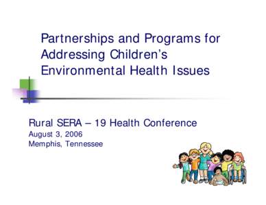 Microsoft PowerPoint - Wiggins - Childrens Environmental Health.ppt