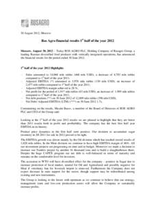 Microsoft Word - Press release RA financials 2Q2012 v.4_black