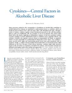 Cytokines—Central Factors in Alcoholic Liver Disease