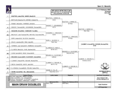 Open 13 – Doubles