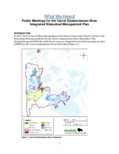 Rural Municipality of Kelsey / Watershed management / The Pas / Water / Manitoba / Provinces and territories of Canada / Conservation Districts / Geography of Canada / Carrot River / Northern Region /  Manitoba