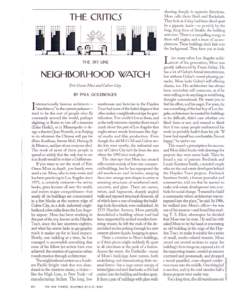 THE CR.ITICS  WATCH Eric Owen Moss fwd Culver City. BY PAUL GOLDBERGER