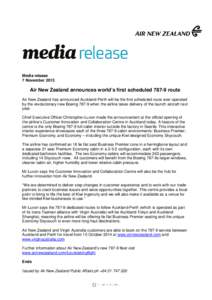 Media release 7 November 2013