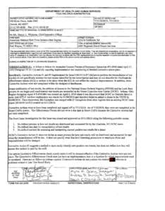 Form 483 for American National Red Cross Fort Wayne, IN