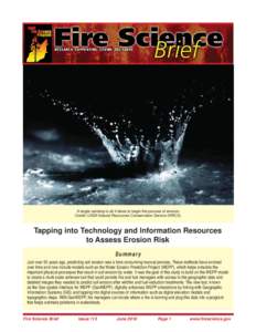 A single raindrop is all it takes to begin the process of erosion. Credit: USDA Natural Resources Conservation Service (NRCS). Tapping into Technology and Information Resources to Assess Erosion Risk Summary