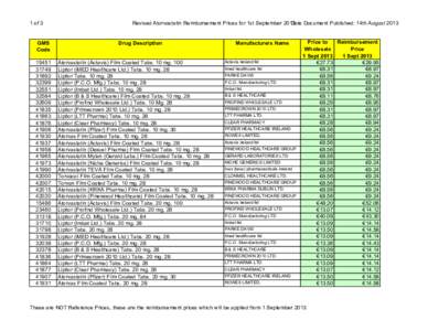 Atorvastatin Revised Prices effective 1 September 2013.xls