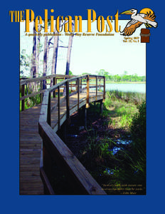 THE  Pelican Post A quarterly publication - Weeks Bay Reserve Foundation  Spring 2007