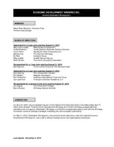 Microsoft Word - EconomicDevelopmentWinnipegInc.doc