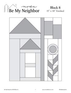 Be My Neighbor BOM Block 8.indd