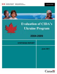 Evaluation of CIDA’s Ukraine Program, [removed]