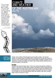 The Australian Alps Education Kit -  Climate and weather and the Australian Alps factsheet