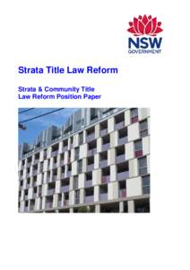 Strata title / Environment / Law / Proxy voting / Environmental planning / Strata SE1 / Property / Real estate / Australian property law / Property law