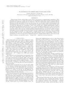 Draft version March 17, 2011 Preprint typeset using LATEX style emulateapj v[removed]