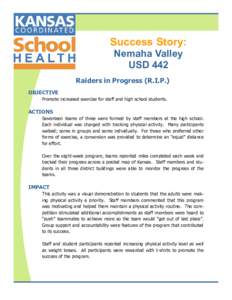 Success Story:  Nemaha Valley USD 442