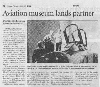Aviation museum lands partner Charlotte site becomes Smithsonian affiliate