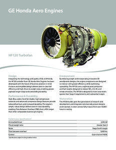 HF120 Turbofan  Design