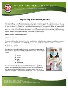       Step‐by‐Step Biomonitoring Process   