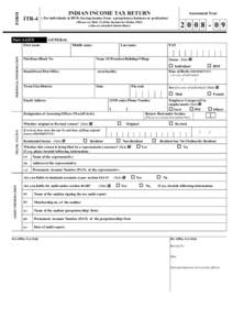 FORM  ITR-4 INDIAN INCOME TAX RETURN