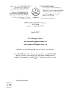 OPINION OF ADVOCATE GENERAL TRSTENJAK delivered on 4 September[removed]Case C[removed]